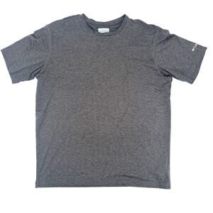 dark heather gray Columbia t-shirt men's LARGE hardly worn